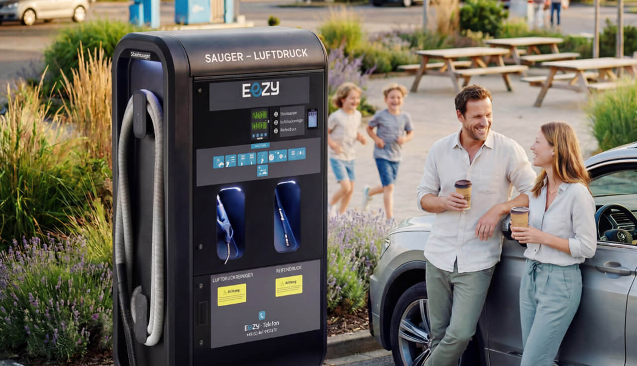 E-Ladeparks der Zukunft: Wie Reifendruck zum neuen Geschäftsmodell werden kann